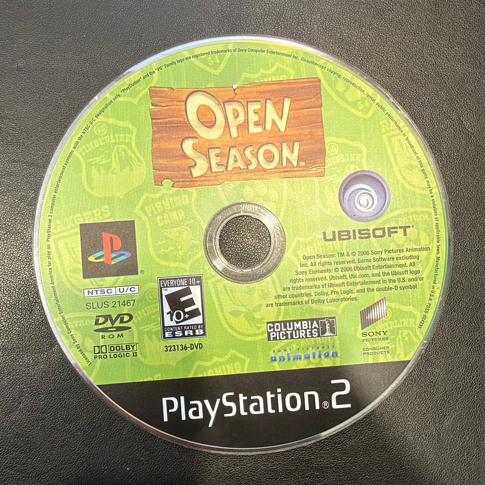Open Season Sony PlayStation 2 PS2 Video Game SLUS 21467 Ubisoft Disc Only